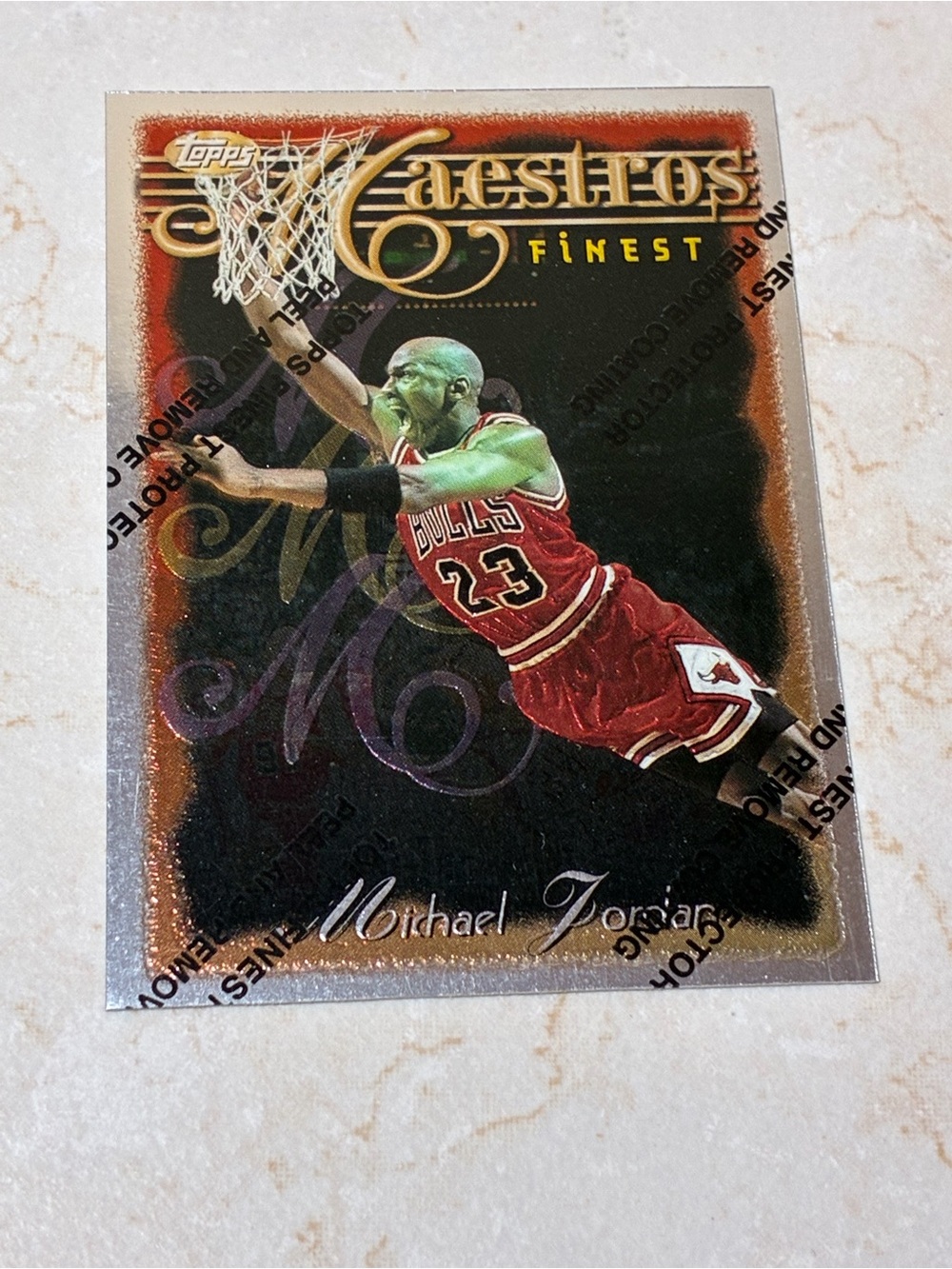Michael Jordan Topps Finest Maestro’s #127 - Picture 2 of 7